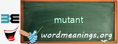 WordMeaning blackboard for mutant